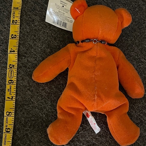 PAPEL GIFTWARES & COLLECTABLES GROOVY BEANBAG Orange Bear VINTAGE - Picture 7 of 14